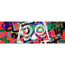 Lade das Bild in den Galerie-Viewer, Poster Schädel mit Krone Street Art Panorama
