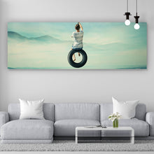 Lade das Bild in den Galerie-Viewer, Poster Schaukelnder Junge Panorama