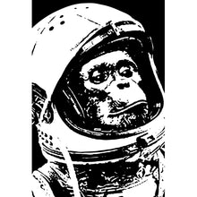 Lade das Bild in den Galerie-Viewer, Poster Affe im Weltraum Hochformat