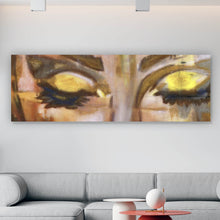 Lade das Bild in den Galerie-Viewer, Poster Schlafende Frau Zeichenstil Abstrakt Panorama