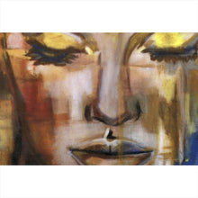 Lade das Bild in den Galerie-Viewer, Poster Schlafende Frau Zeichenstil Abstrakt Querformat