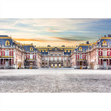 Lade das Bild in den Galerie-Viewer, Poster Schloss Versailles bei Sonnenuntergang Querformat