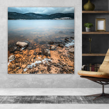 Lade das Bild in den Galerie-Viewer, Poster Schluchsee im Winter Quadrat