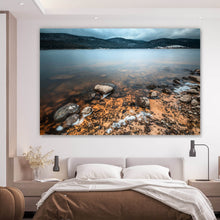 Lade das Bild in den Galerie-Viewer, Spannrahmenbild Schluchsee im Winter Querformat