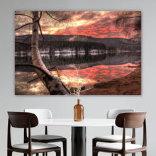 Lade das Bild in den Galerie-Viewer, Poster Schluchsee in der Abenddämmerung Querformat