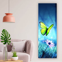 Lade das Bild in den Galerie-Viewer, Acrylglasbild Schmetterlinge im Zauberwald Panorama Hoch