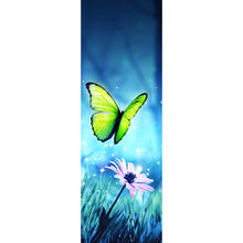 Lade das Bild in den Galerie-Viewer, Acrylglasbild Schmetterlinge im Zauberwald Panorama Hoch