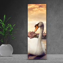 Lade das Bild in den Galerie-Viewer, Poster Schwan bei der Karlsbrücke Panorama Hoch
