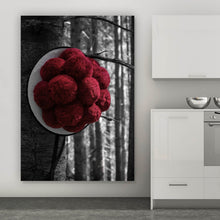 Lade das Bild in den Galerie-Viewer, Aluminiumbild gebürstet Schwarzwald Bollenhut Hochformat