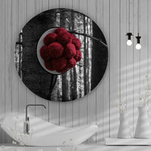 Lade das Bild in den Galerie-Viewer, Aluminiumbild gebürstet Schwarzwald Bollenhut Kreis