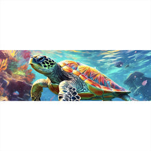 Lade das Bild in den Galerie-Viewer, Poster Schwimmenden Schildkröte Panorama