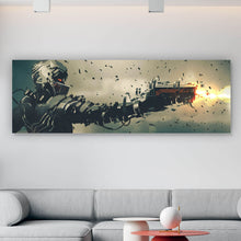 Lade das Bild in den Galerie-Viewer, Leinwandbild Sci-Fi Spielcharakter Panorama