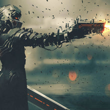 Lade das Bild in den Galerie-Viewer, Poster Sci-Fi Spielcharakter Quadrat