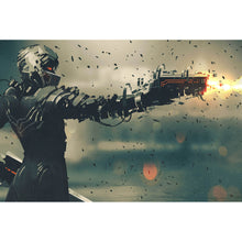 Lade das Bild in den Galerie-Viewer, Leinwandbild Sci-Fi Spielcharakter Querformat