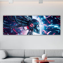 Lade das Bild in den Galerie-Viewer, Spannrahmenbild Science Fiction Skelett Panorama
