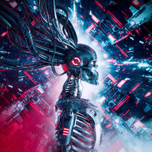 Lade das Bild in den Galerie-Viewer, Poster Science Fiction Skelett Quadrat