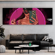 Lade das Bild in den Galerie-Viewer, Poster Selfie Girl Digital Art Panorama