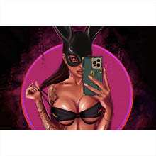 Lade das Bild in den Galerie-Viewer, Spannrahmenbild Selfie Girl Digital Art Querformat