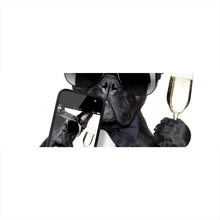 Lade das Bild in den Galerie-Viewer, Aluminiumbild Selfie Time Bulldogge Panorama