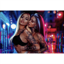 Lade das Bild in den Galerie-Viewer, Poster Sexy City Girls Querformat