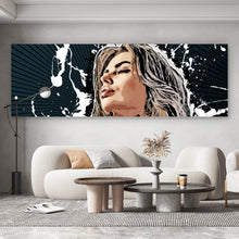 Lade das Bild in den Galerie-Viewer, Acrylglasbild Sexy Frau im Cartoon Style Panorama