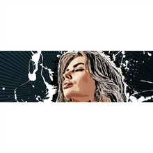Lade das Bild in den Galerie-Viewer, Aluminiumbild Sexy Frau im Cartoon Style Panorama