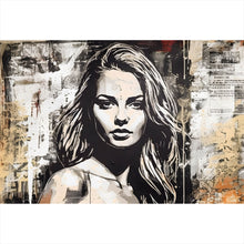 Lade das Bild in den Galerie-Viewer, Poster Sexy Frau Abstrakt Art Querformat