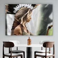 Lade das Bild in den Galerie-Viewer, Poster Sexy Indianerin Querformat