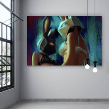 Lade das Bild in den Galerie-Viewer, Poster Sexy Rabbit Girls Querformat
