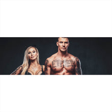 Lade das Bild in den Galerie-Viewer, Poster Sexy Tattoo Paar Panorama