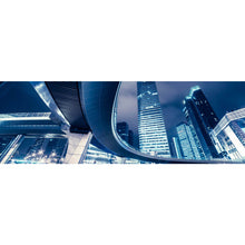 Lade das Bild in den Galerie-Viewer, Spannrahmenbild Shanghai bei Nacht Panorama