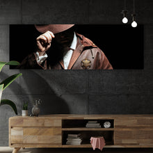 Lade das Bild in den Galerie-Viewer, Poster Sheriff mit Cowboyhut Panorama