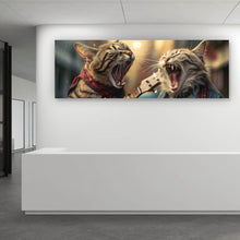 Lade das Bild in den Galerie-Viewer, Poster Singende Katzen mit Gitarre Panorama