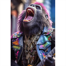 Lade das Bild in den Galerie-Viewer, Poster Singender Gorilla Hochformat