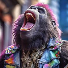 Lade das Bild in den Galerie-Viewer, Poster Singender Gorilla Quadrat