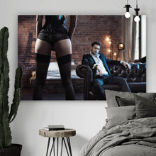 Lade das Bild in den Galerie-Viewer, Poster Sinnliche Frau in Dessous Querformat