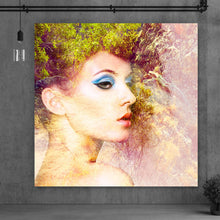 Lade das Bild in den Galerie-Viewer, Acrylglasbild Sinnliche Frau mit eleganter Frisur Quadrat