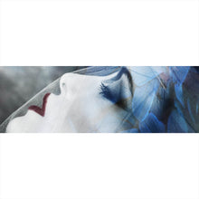 Lade das Bild in den Galerie-Viewer, Leinwandbild Sinnliche Frau mit Schleier Panorama