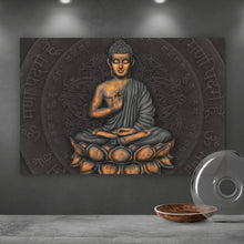 Lade das Bild in den Galerie-Viewer, Poster Sitzender Buddha Querformat