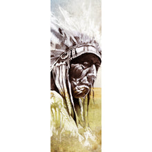Lade das Bild in den Galerie-Viewer, Poster Skizze eines Indianer Panorama Hoch