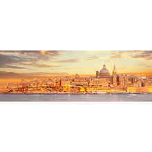 Lade das Bild in den Galerie-Viewer, Leinwandbild Skyline Domkuppel Valletta Panorama