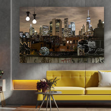 Lade das Bild in den Galerie-Viewer, Poster Skyline Graffiti Querformat