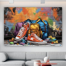 Lade das Bild in den Galerie-Viewer, Poster Sneaker Old School Street Art Querformat