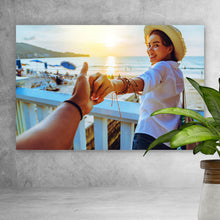 Lade das Bild in den Galerie-Viewer, Aluminiumbild Sommerliebe am Strand Querformat