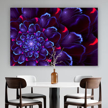 Lade das Bild in den Galerie-Viewer, Leinwandbild Space Flower Querformat