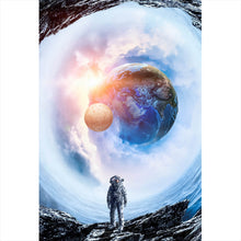 Lade das Bild in den Galerie-Viewer, Leinwandbild Spaziergang im Kosmos Hochformat