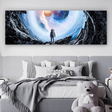 Lade das Bild in den Galerie-Viewer, Leinwandbild Spaziergang im Kosmos Panorama