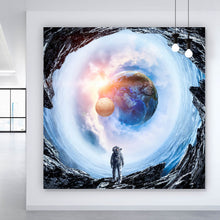Lade das Bild in den Galerie-Viewer, Poster Spaziergang im Kosmos Quadrat