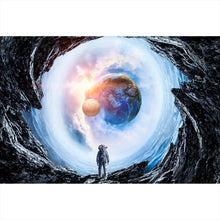 Lade das Bild in den Galerie-Viewer, Leinwandbild Spaziergang im Kosmos Querformat