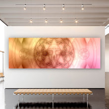 Lade das Bild in den Galerie-Viewer, Leinwandbild Spirituelles Mandala Panorama